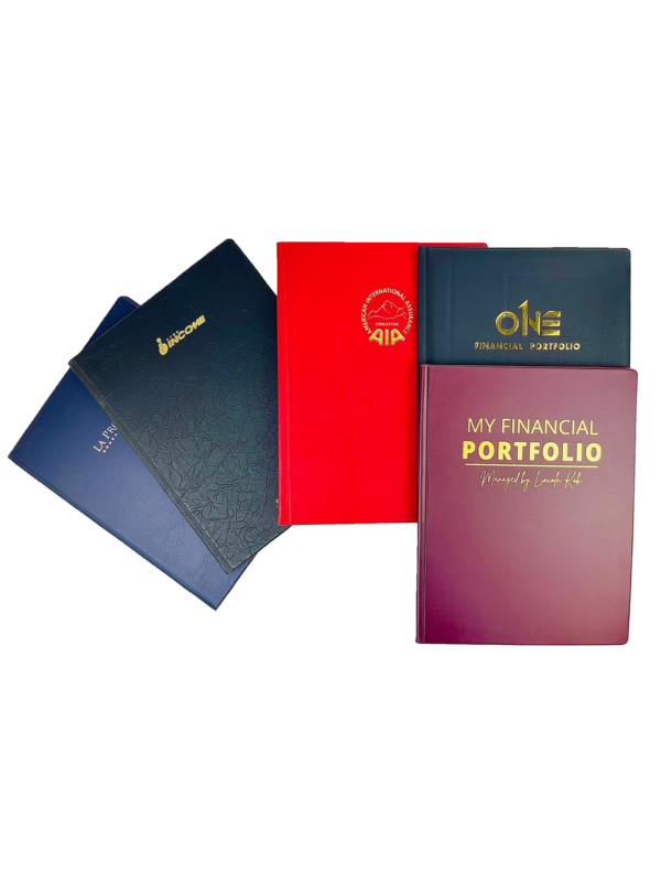 Customised Embossed PVC Certificate Holder - Ampway Industries Pte Ltd